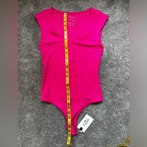 Hot pink bodysuit